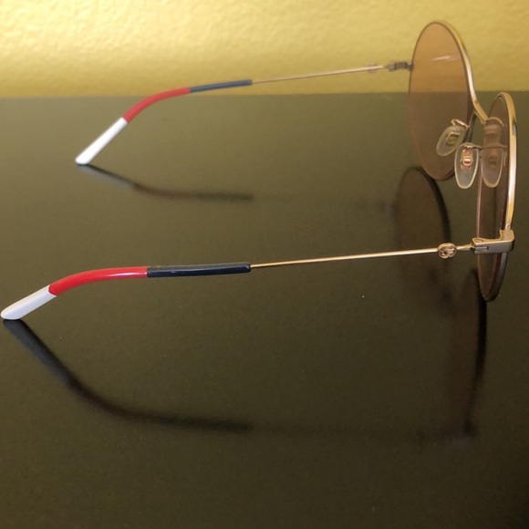 Gucci Round Thin Gold Framed Sunglasses With Case, Dust Bag, Cloth & Care Card - Picture 7 of 13